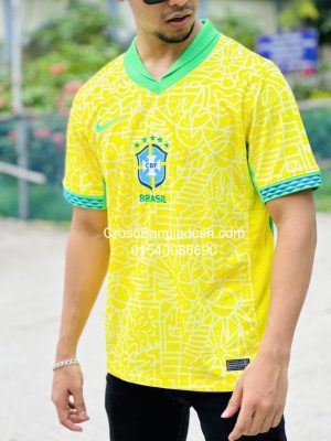 zBrazil Home Jersey – Premium Quality Football Kit